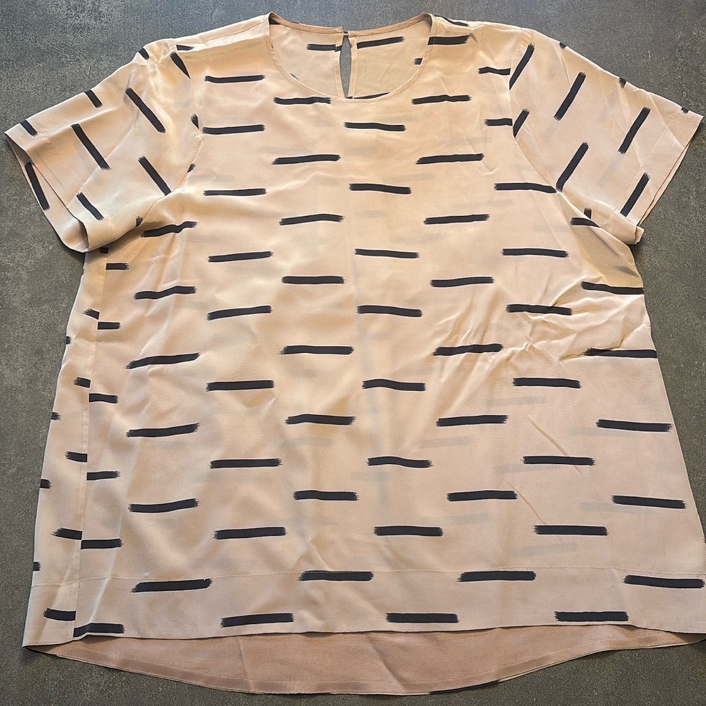 Madewell Blush Boxy Short Sleeve Blouse